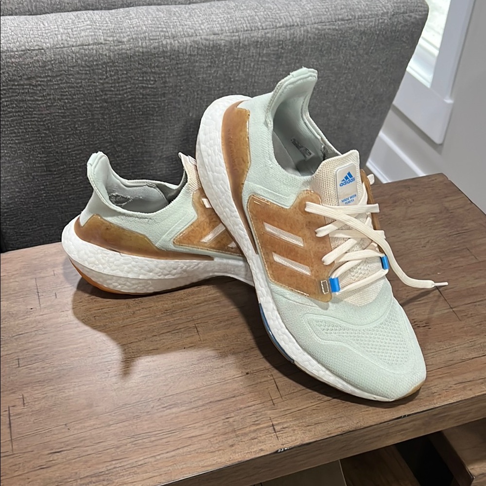 adidas Mint Green and Tan Athletic Shoes